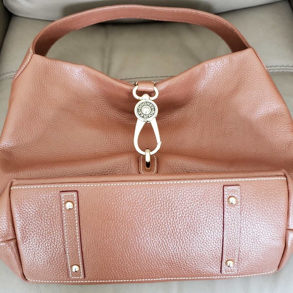 Dooney & Bourke Belvidere Lock Leather Pebble Hobo